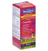 JOHNSON AND JOHNSON BENADRYL-Children's Allergy Plus Congestion Grape Flavor 118 ml