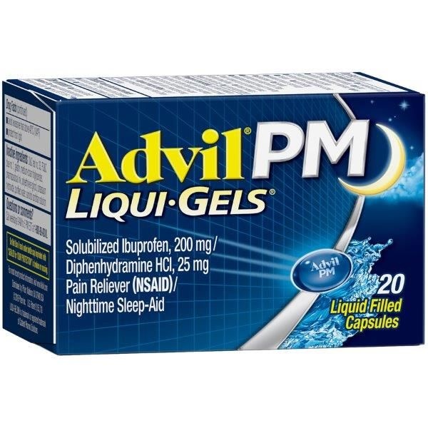 PFIZER ADVIL PM Liqui Gels 20 Capsules