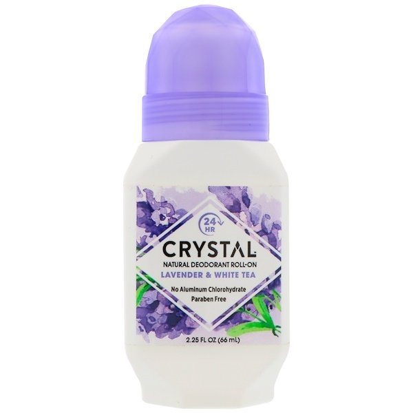CRYSTAL CRYSTAL- Mineral Deodorant Roll-On Lavender-White Tea 66 ml