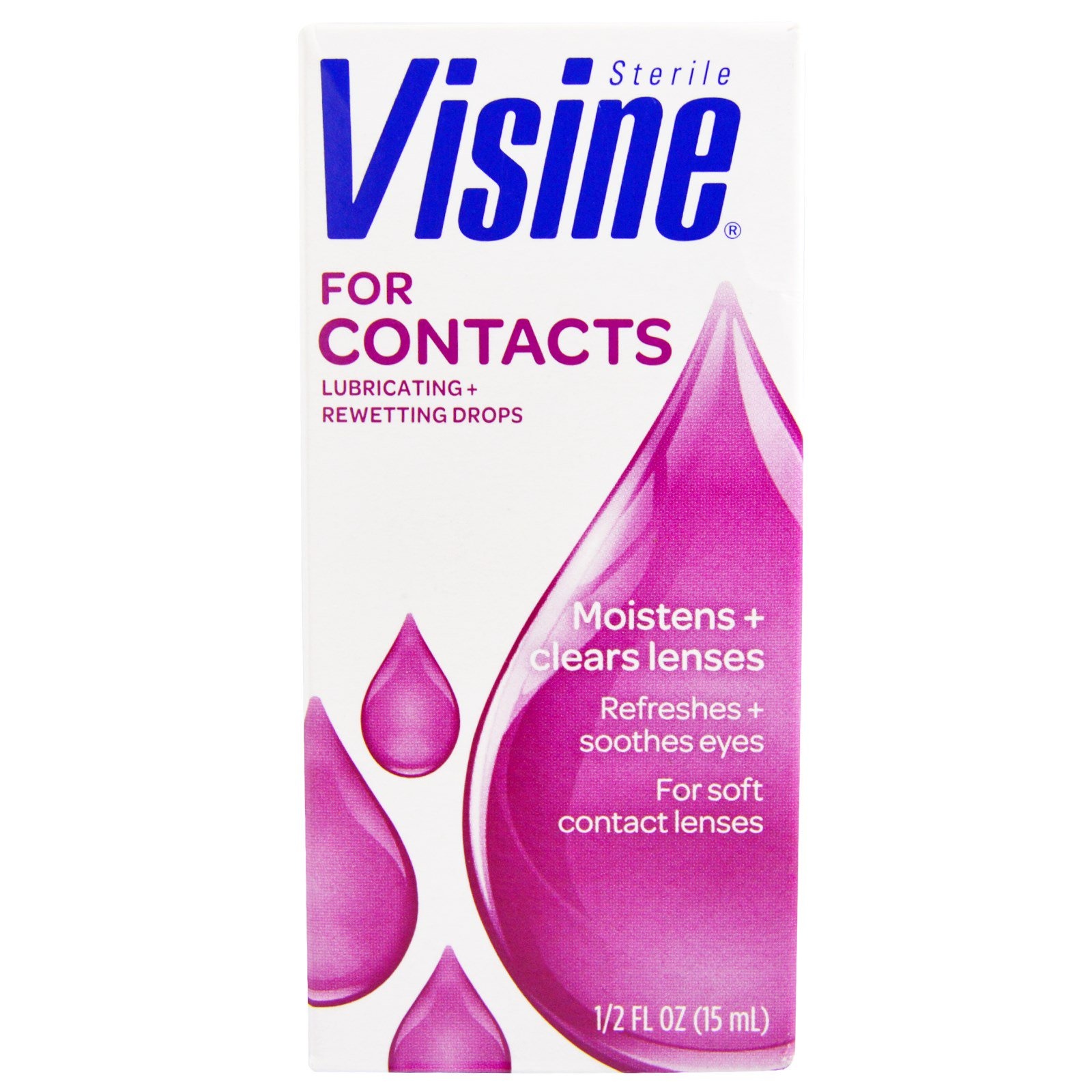 JOHNSON AND JOHNSON VISINE For Contacts Eye Drops 15 ml