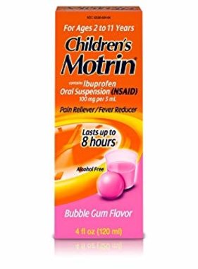 JOHNSON AND JOHNSON MOTRIN-Children's Ibuprofen Bubble Gum Flavor 120 ml
