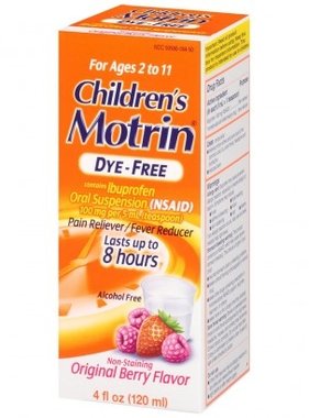 JOHNSON AND JOHNSON MOTRIN-Children's Ibuprofen Dye Free Berry Flavor 120 ml