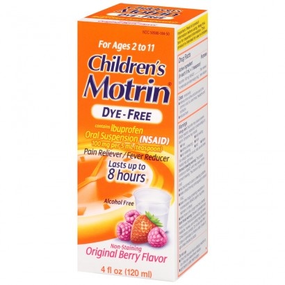 JOHNSON AND JOHNSON MOTRIN-Children's Ibuprofen Dye Free Berry Flavor 120 ml