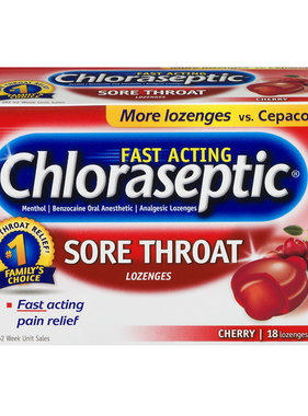 MEDTECH PRODUCTC CHLORASEPTIC-Cherry 18 lozenges