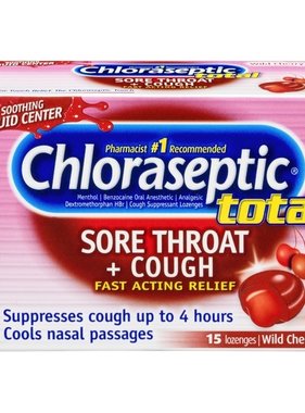 MEDTECH PRODUCTC CHLORASEPTIC-Wild Cherry 15 lozenges