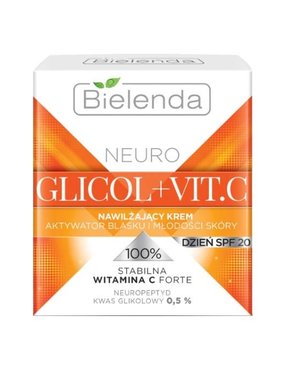 BIELENDA BIELENDA- Glicol+Vit.C Nawilzajacy Krem Na Dzien SPF 20 50 ML