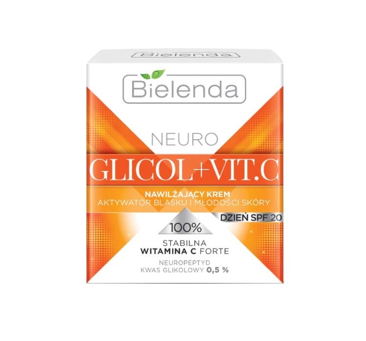 BIELENDA BIELENDA- Glicol+Vit.C Nawilzajacy Krem Na Dzien SPF 20 50 ML