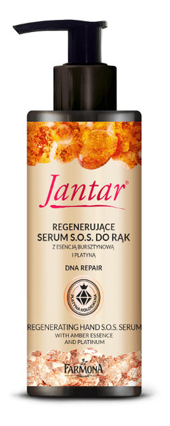 FARMONA Jantar Regenerujące Serum S.O.S. Do Rąk z Bursztynem i Platyną 175 ml