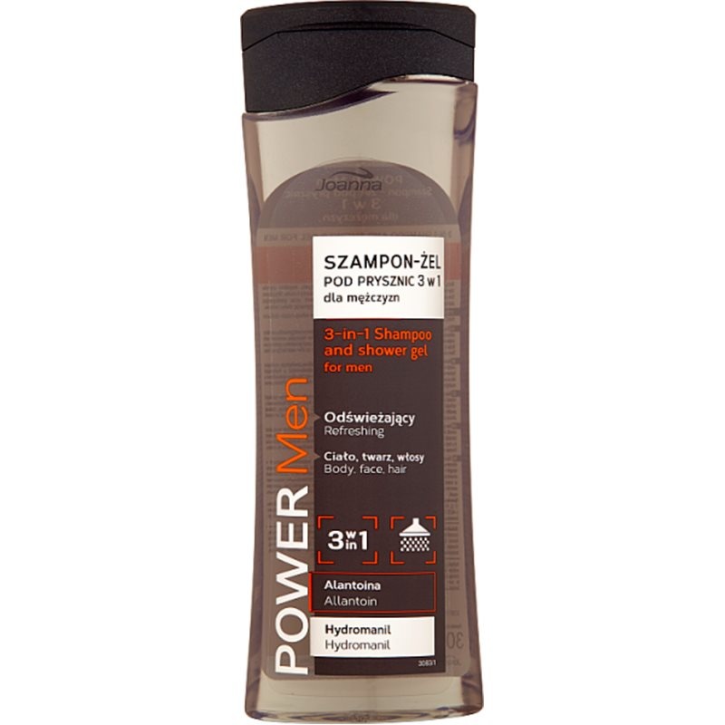 JOANNA JOANNA POWER Men Zel pod Prysznic 3w1 Odswiezajacy 300 ml