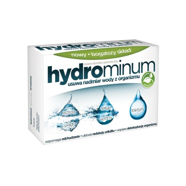 AFLOFARM HYDROMINUM Usuwa Nadmiar Wody z Organizmu 30 tabletek