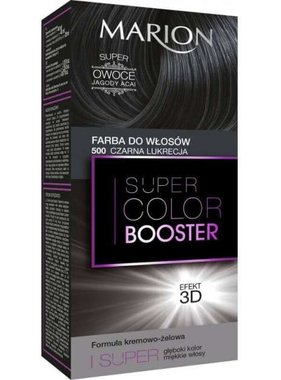 MARION MARION Super Color Booster Farba Do Wlosow Efekt 3D, 500 Czarna Lukrecja