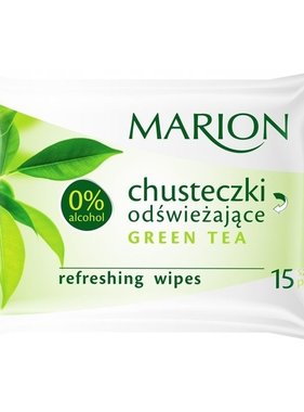 MARION MARION Chusteczki Odswiezajace Green Tea 15 szt