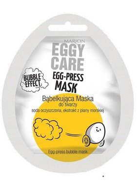 MARION MARION-EGGS CARE Eggs-press Mask Babelkujaca Maska Do Twarzy ,Soda Oczyszczona ,Piana Morska 4g