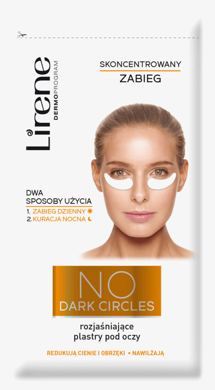 LIRENE LIRENE-Rozjasniajace Plastry Pod Oczy-No Dark Circles, Skoncentrowany Zabieg 1*2 Sztuki