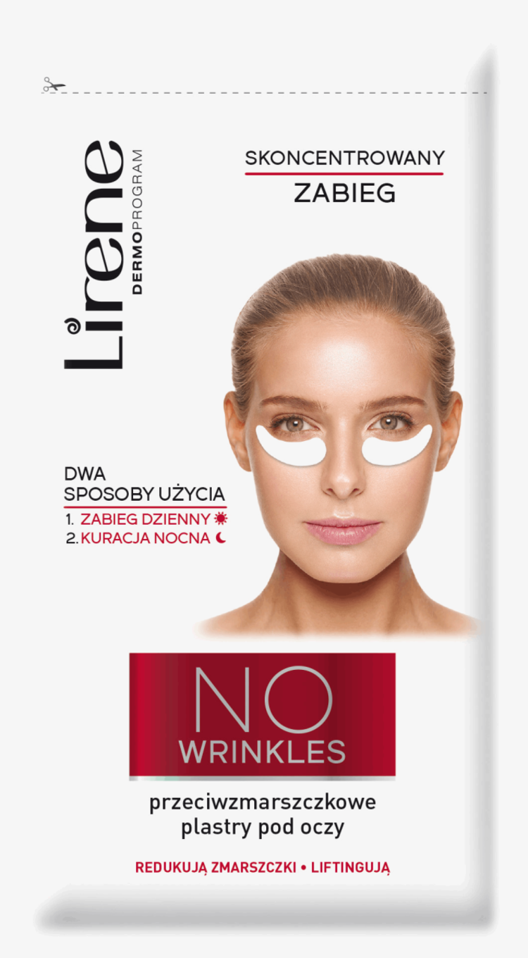 LIRENE LIRENE-Przeciwzmarszczkowe Plastry Pod Oczy, No Wrinkles, Skoncetrowany Zabieg 1*2