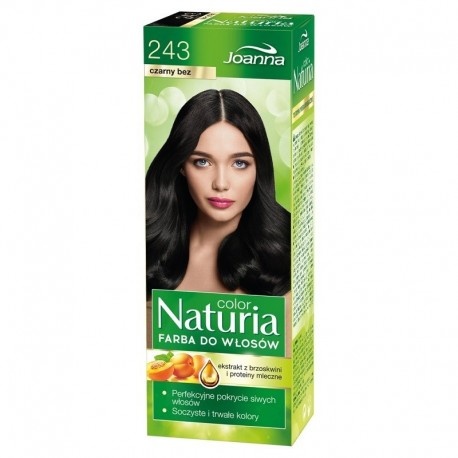 JOANNA JOANNA Naturia Farba do Wlosow 243 Czarny Bez  60g+40 g