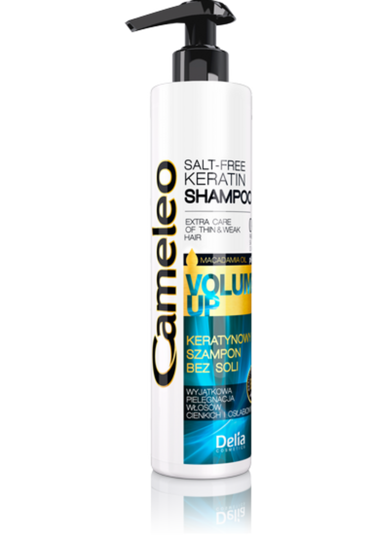 DELIA Cameleo Salt-Free Keratin Shampoo Volume UP Keratynowy Szampon Bez Soli 250 ml
