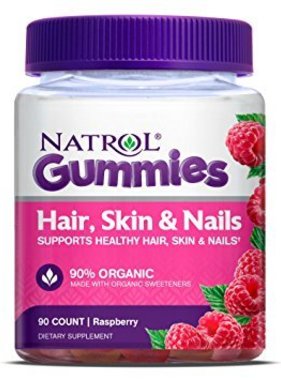 NATROL NATROL- Gummies Hair, Skin, And Nails 90 Count Raspberry