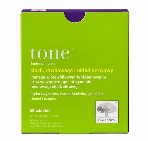 NEW NORDIC TONE- Sluch, Rownowaga I Uklad Nerwowy 60 Tabletek