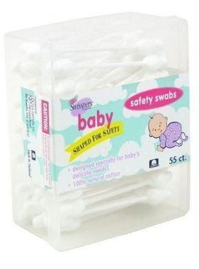 US COTTON SWISSPERS- Cotton Baby Safety Swabs 60 Swabs