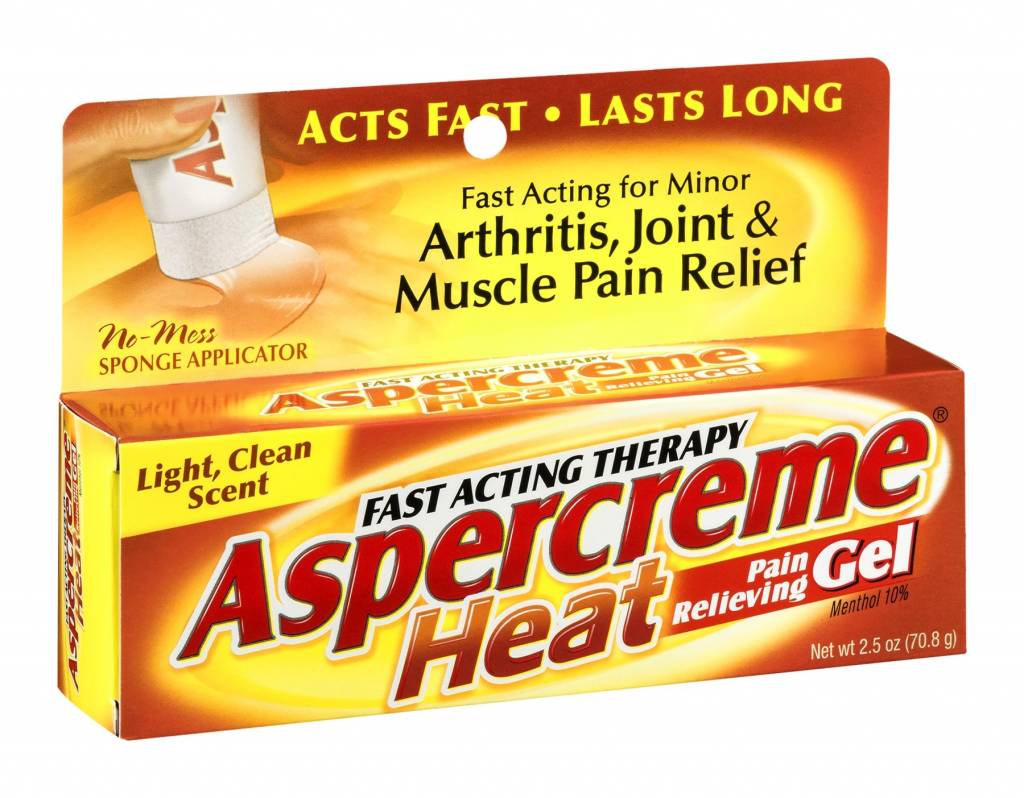 CHATTEM ASPERCREME- Fast Acting Therapy Heat Relieving Gel 70.8g.