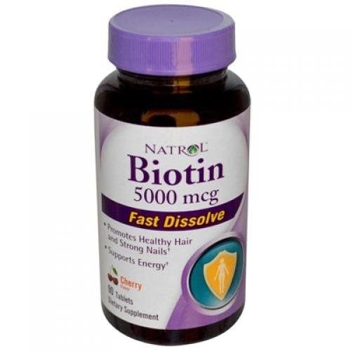 NATROL NATROL- Biotin Beauty 5000mcg Extra Strength Strawberry 90 Tablets