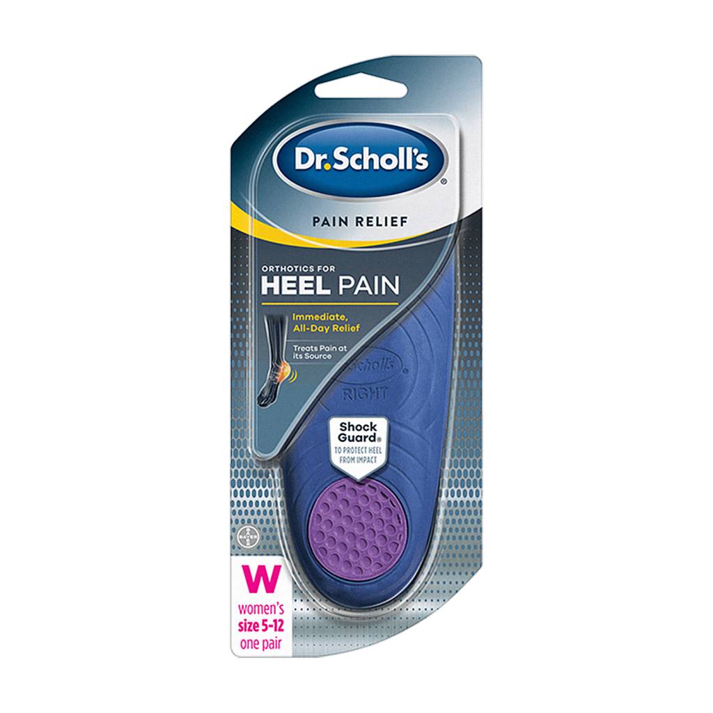 BAYER DR. SCHOLL'S- Pain Relief Orthotics For Heel Pain Women's Size 5-12