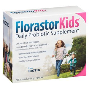 BIOCODEX USA BIOCODEX USA- Florastor Kids Daily Probiotic Supplement Tutti-Frutti Flavor 20 Sachets