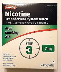 RUGBY RUGBY- Nicotine Transdermal System Patch Step 3 7mg 14 Patches