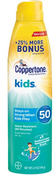 BAYER COPPERTONE-Kids Sunscreen Spray SPF 50 5.5 oz