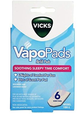 VICKS VAPO PADS- Refill Pads Soothing Sleepy Time Comfort Rosemary & Lavender