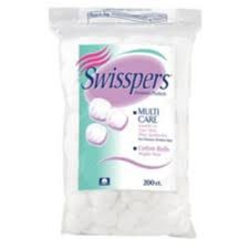 US COTTON SWISSPERS- 100% Cotton Balls 200 Count