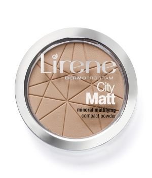 LIRENE LIRENE- Dermoprogram City Matt Mineral Mattifying Compact Powder Transparentny