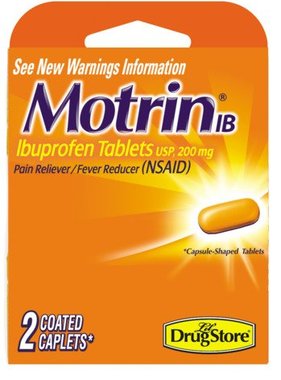 MOTRIN IB MOTRIN- Ibuprofen Tablets 200mg 2 Coated Caplets