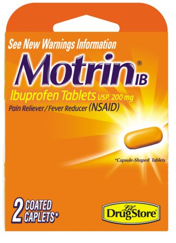 MOTRIN IB MOTRIN- Ibuprofen Tablets 200mg 2 Coated Caplets