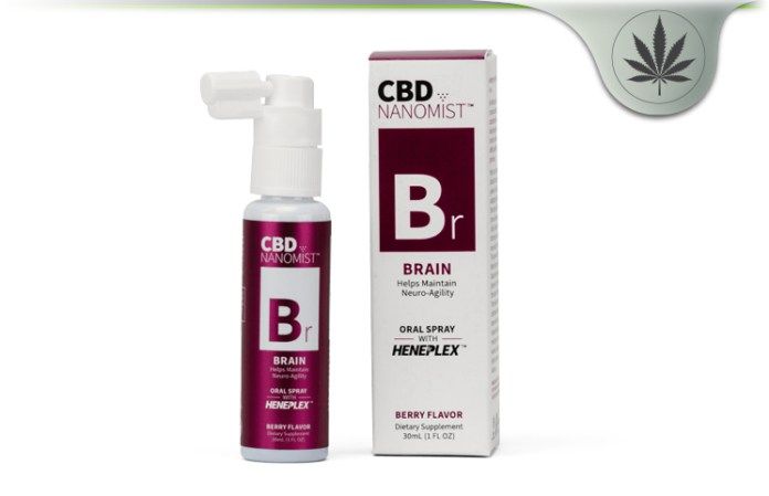ISODIAL ISODIAL- CBD Nanomist Brain Oral Spray Berry Flavor
