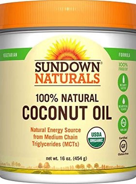 SUNDOWN NATURALS SUNDOWN NATURALS- 100% Natural Coconut Oil 16 oz.