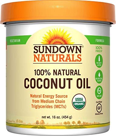 SUNDOWN NATURALS SUNDOWN NATURALS- 100% Natural Coconut Oil 16 oz.