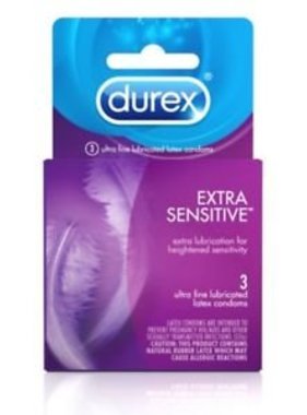 DUREX DUREX- Extra Sensitive 3 Ultra Fine Lubricated Latex Condoms
