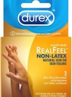 DUREX DUREX- RealFeel Non-Latex 3 Ultra Fine Lubricated Condoms