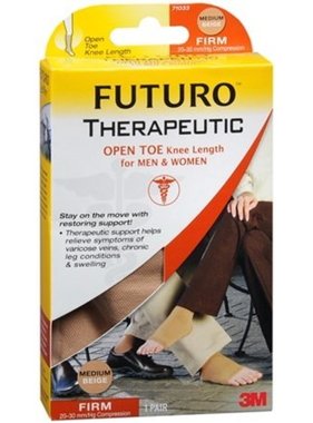 FUTURO FUTURO- Ultra Sheer Knee Highs Large Nude Moderate Compression