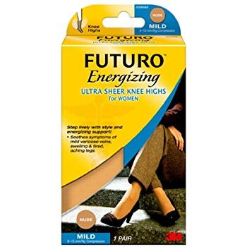 FUTURO FUTURO- Ultra Sheer Knee Highs Medium Nude Mild Compression