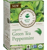 TRADITIONAL MEDICINALS TRADITIONAL MEDICINALS-Green Tea Peppermint 16 tea bags