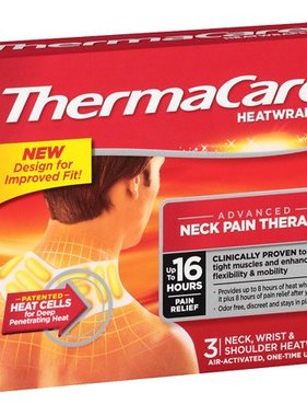 PFIZER THERMACARE- Neck Pain Therapy 3 heatwraps