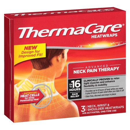 PFIZER THERMACARE- Neck Pain Therapy 3 heatwraps