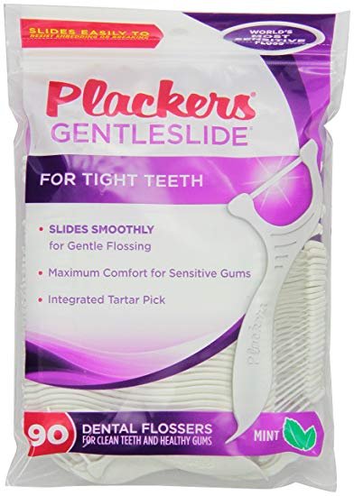 PLACKERS PLACKERS- Gentleslide 90 Dental Flossers Mint