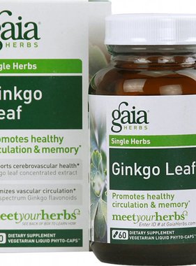 GAIA HERBS INC GAIA- Ginkgo Leaf 60 caps