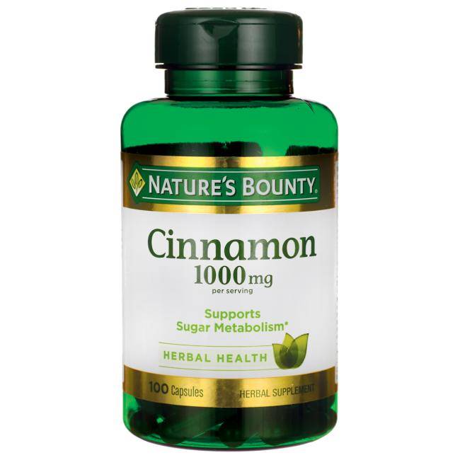NATURES BOUNTY NATURE'S BOUNTY-Cinnamon 1000 mg 100 capsules
