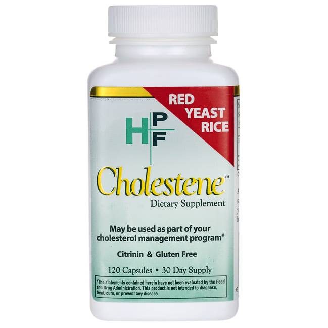 HIGH PERFOMANCE FORMULAS CHOLESTENE- Red Yeast Rice 120 capsules