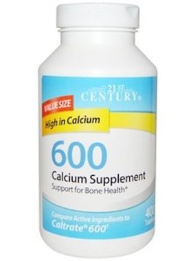 21  ST CENTURY HEALTHCARE CALCIUM-600 mg 75 tablets